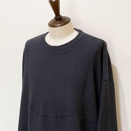 23AW refomed(リフォメッド) AZEAMI THERMAL TEE  CHARCOAL
