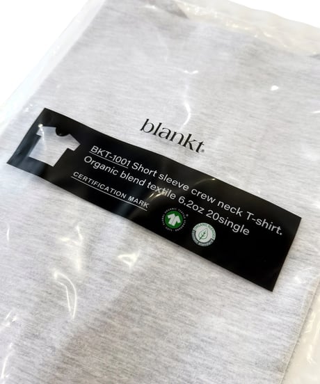 【店頭のみ】 blankt / Short Sleeve Crew Neck T-shirt -ASH-