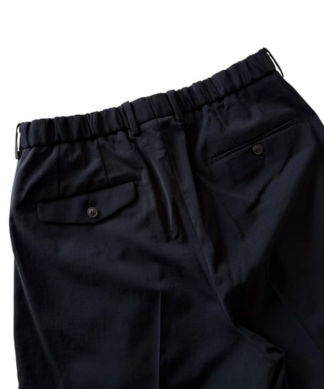 【26SS】 YOKO SAKAMOTO / DOUBLE PLEATED TROUSERS -BLACK-