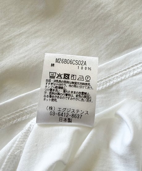 【26SS】 marka / Organic Cotton High Twist Knit / Tank Top -White-