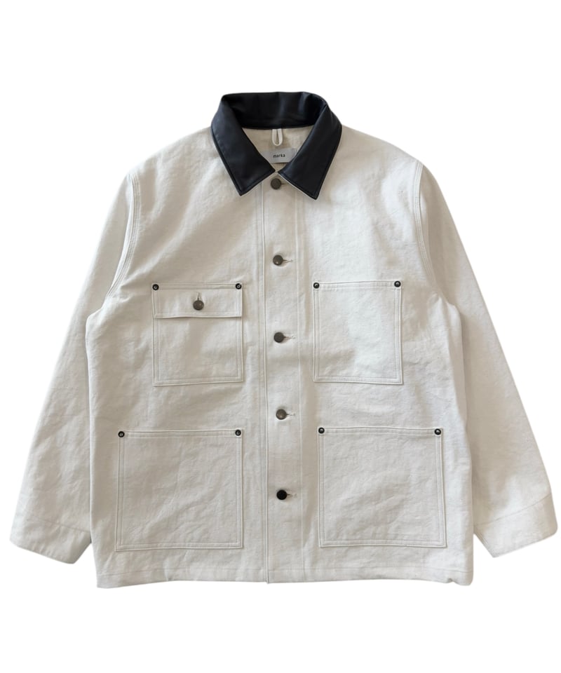 オーガニックコットンキャンバス / エンジニアードジャケット, White marka / ORGANIC COTTON CANVAS ENGINEERED JACKET