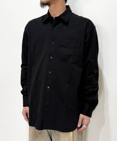 【26SS】 YOKO SAKAMOTO / REGULAR COLLAR SHIRT -BLACK-