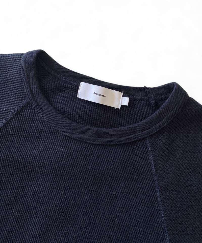 Graphpaper / Waffle L/S Crew Neck Tee -NAVY- | Graphpaper / Waffle L/S Crew Neck Tee -NAVY- |