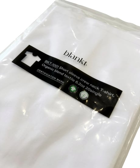 【店頭のみ】 blankt / Short Sleeve Crew Neck T-shirt -WHITE-