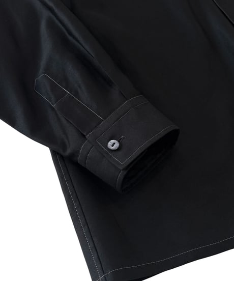 【26SS】 AMOSKEAG / OPEN COLLAR SHIRT -BLACK-