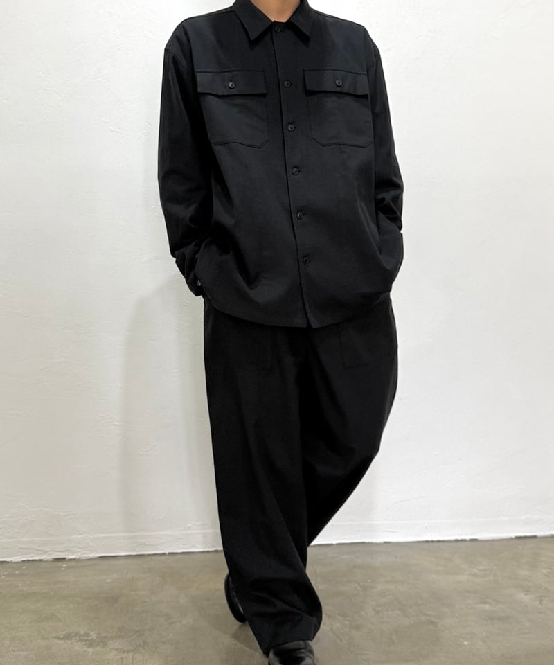 26SS】 YOKO SAKAMOTO / UTILITY SHIRT -BLACK- |