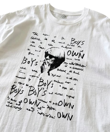 【26SS】 The DUFFER N NEPHEWS / BOYS OWN SHORT SLEEVE TEE -WHITE-