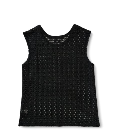 【残り1点】Urig / RUSSELL KNIT NO-SLEEVE PO -BLACK-