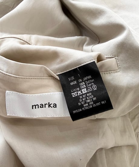 【26SS】 marka / Raglan Sleeve Coat  -BEIGE-