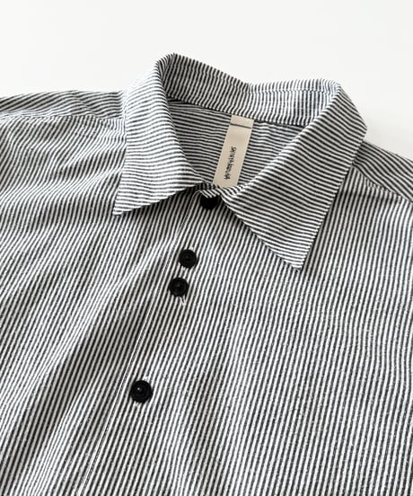【26SS】 SHINYAKOZUKA / ROOMY SHIRT (ISSUE#8) -BLACK STRIPE-