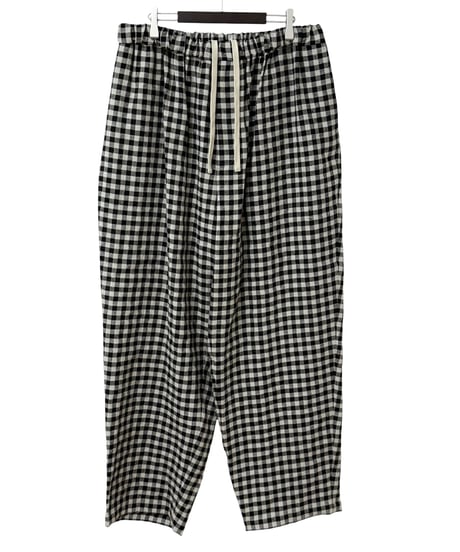 【26SS】 YOKO SAKAMOTO / WIDE EASY PANTS -GINGHAM-