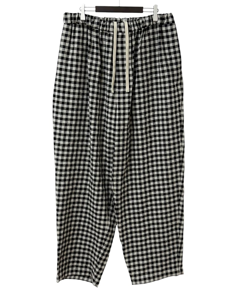 26SS】 YOKO SAKAMOTO / WIDE EASY PANTS -GINGHAM
