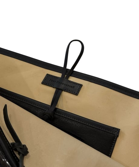 【26SS】 Post Production / 2 POCKET TOTE BAG -BLACK-
