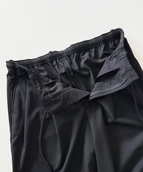 【26SS】 MARKAWARE Organic Wool 2/80 Tropical Double Pleated Easy Trousers -Black-
