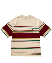 【26SS】 The DUFFER N NEPHEWS / MULTI BORDER TEE -NATURAL-