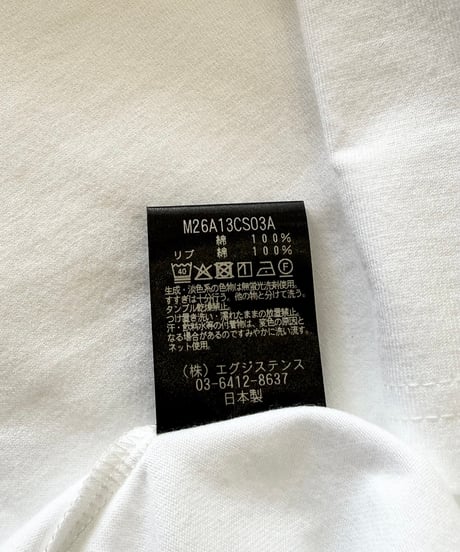 【26SS】 marka / 40/2 Organic Cotton Knit Sleeveless Tee -White-