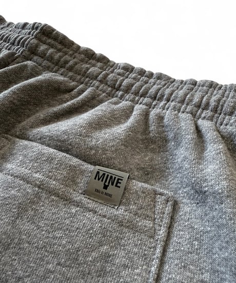 【SALE】 MINE / Wide Relax Sweat Pants -Heather Gray-