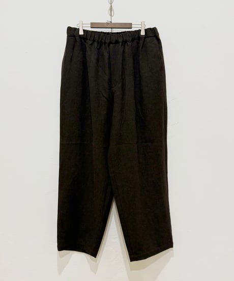 【26SS】 YOKO SAKAMOTO / WIDE EASY PANTS -BROWN-