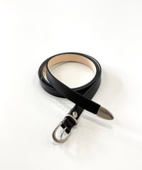 【26SS】 Post Production / WESTERN BELT -BLACK×SILVER-
