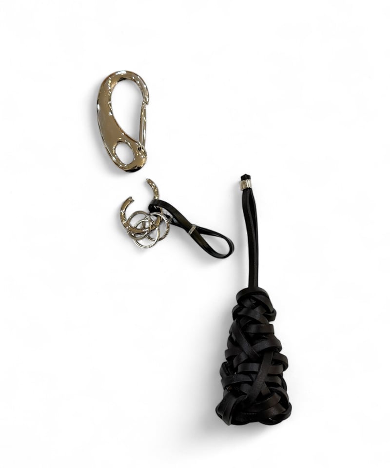 satou / take leather Keychain -kuro- | YURAGI