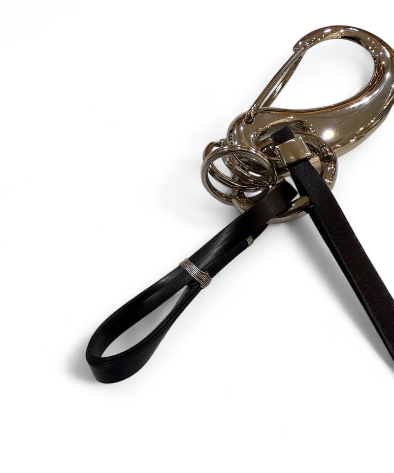 satou / take leather Keychain -kuro- | YURAGI