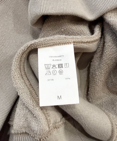 【26SS】 YOKO SAKAMOTO / ATHLETIC SWEATER -BEIGE-
