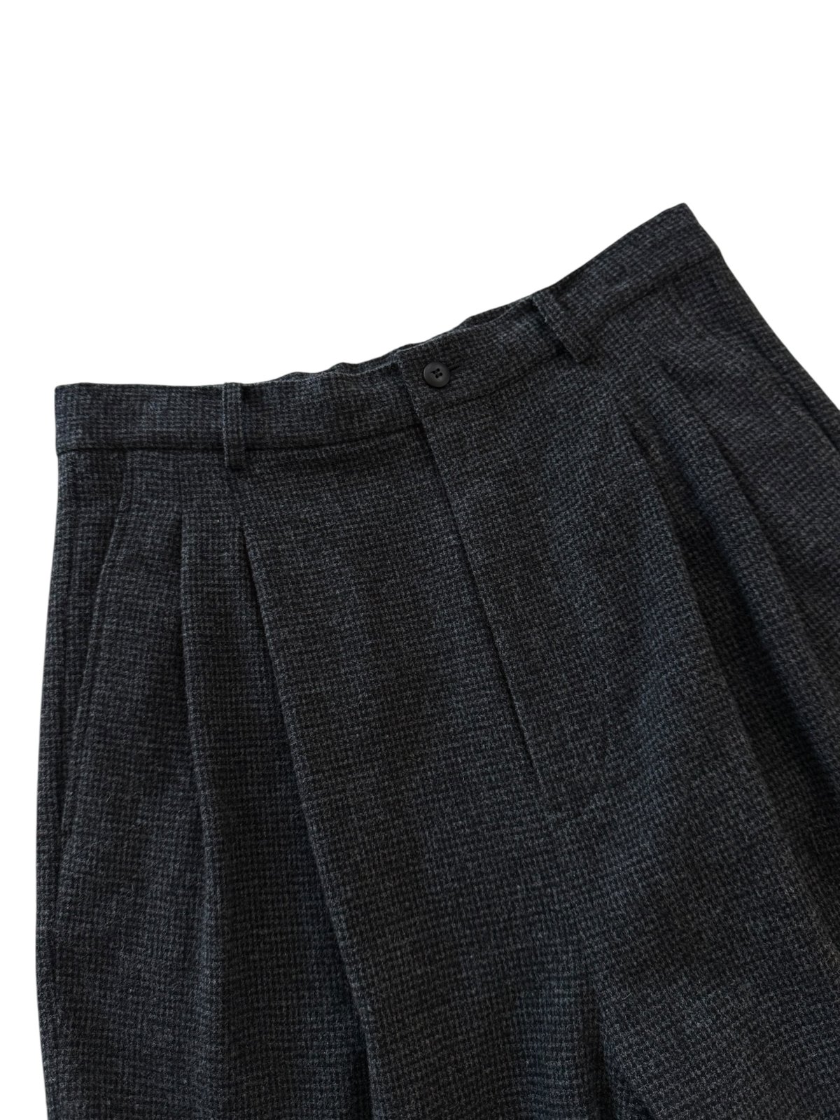 25AW】YOKO SAKAMOTO / DOUBLE PLEATED CROPPED TR