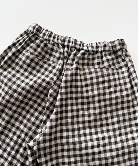 【26SS】 YOKO SAKAMOTO / WIDE EASY PANTS -GINGHAM-