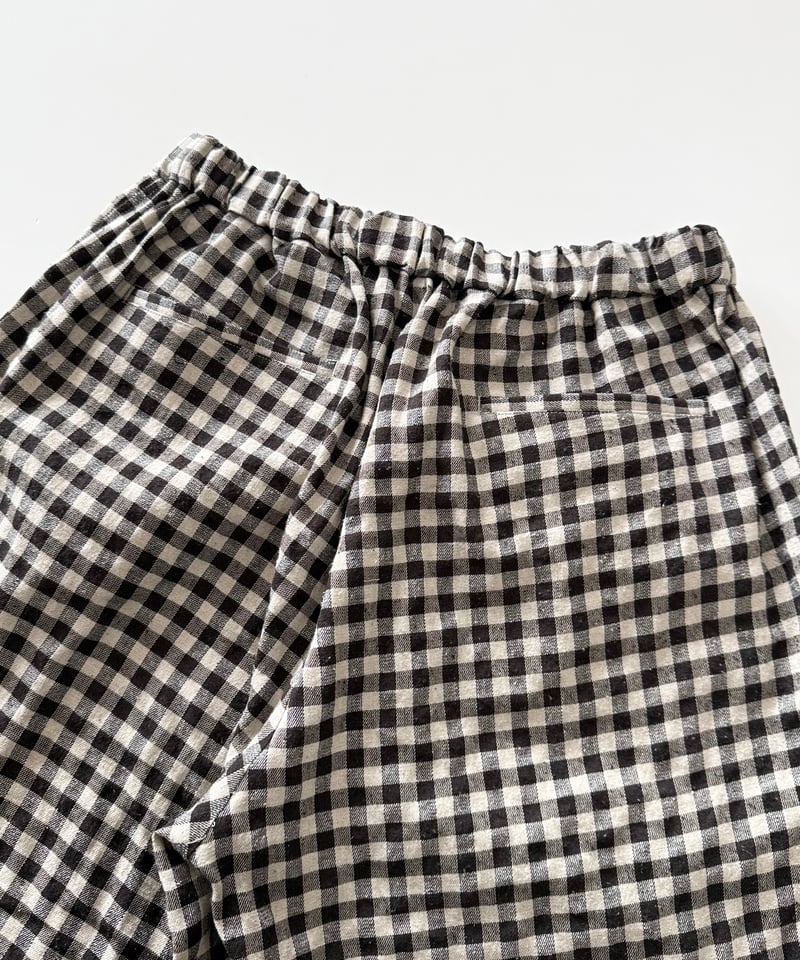 26SS】 YOKO SAKAMOTO / WIDE EASY PANTS -GINGHAM