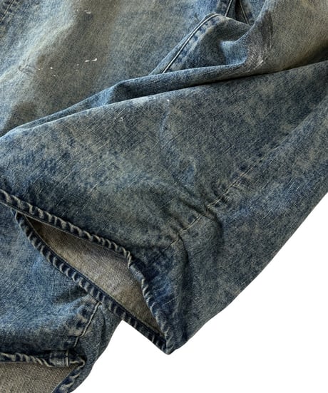 【26SS/残り1点】 refomed / FRESH MAN DENIM WIDE PANTS -PAINT-