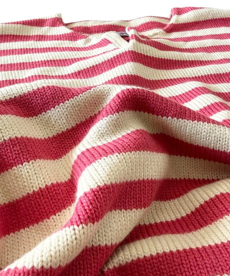 【26SS】 obafer / COTTON SKIPPER BORDER PULLOVER -Exclusive-