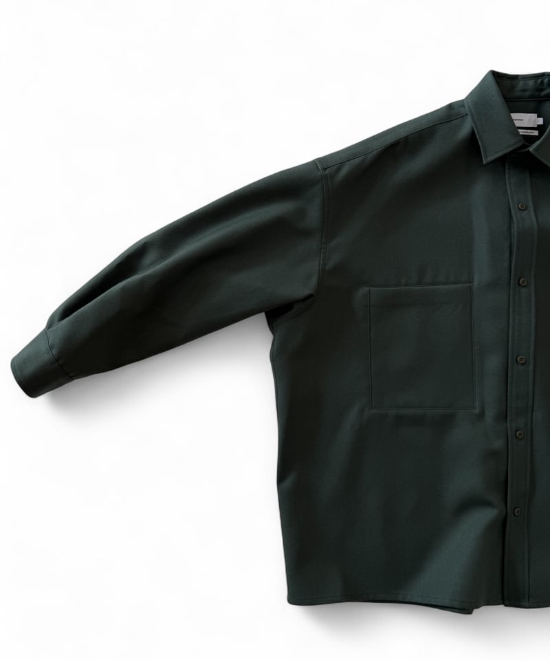Graphpaper / Scale Off Flannel CPO Shirt -GREEN