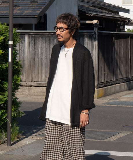 【26SS】 MARKAWARE / Hemp Knit / Japanese Cardigan -Black-