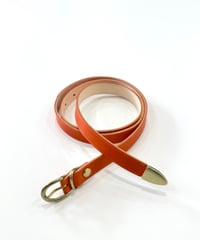 【26SS】 Post Production / WESTERN BELT -ORANGE×GOLD-