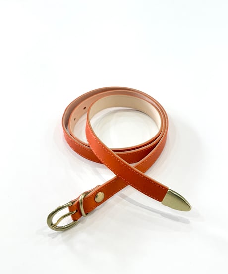 【26SS】 Post Production / WESTERN BELT -ORANGE×GOLD-
