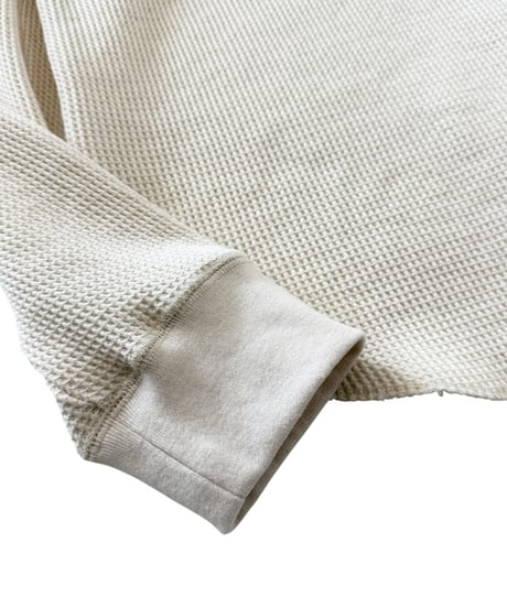 【残り1点】 Urig / 4B HENRYNECK WAFFLE L/S Tee -KINARI-
