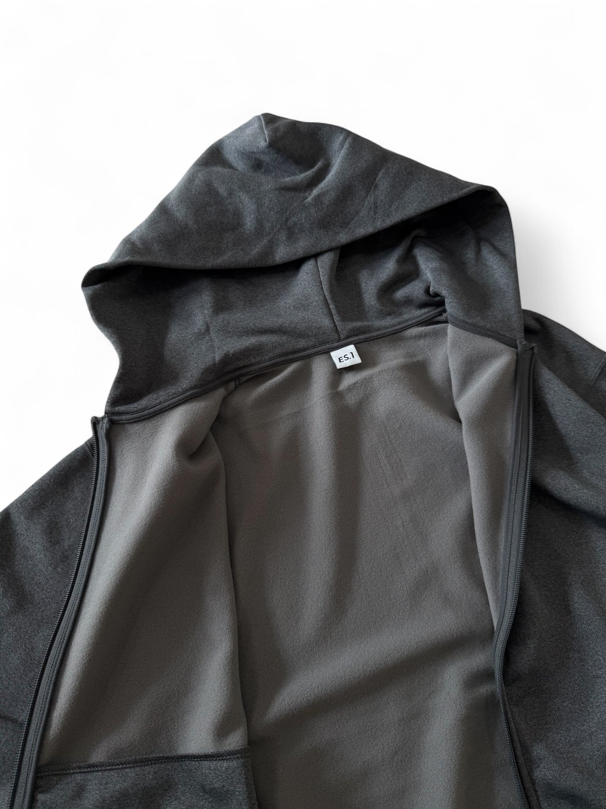 25AW】ES.1 / Power Stretch Hoodie -GRAY- | YURAGI