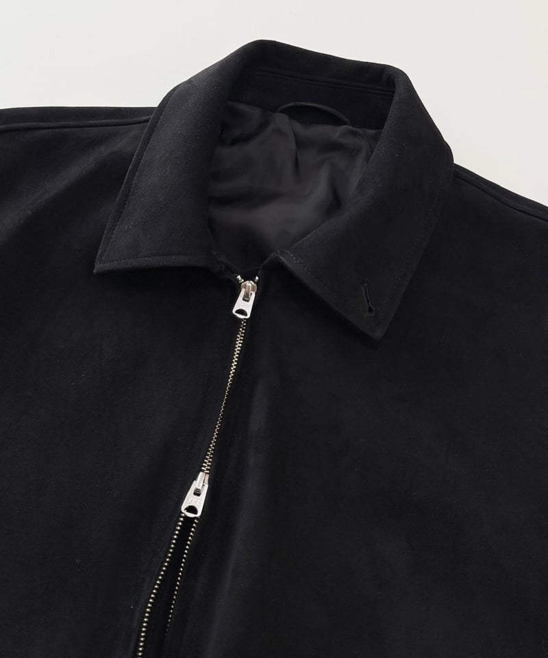 yoko sakamoto スエードレザージャケット 26ss 26SS】 YOKO SAKAMOTO / ZIP BLOUSON -BLACK SHEEP