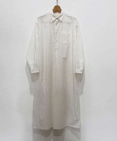 【26SS】 YOKO SAKAMOTO / SHIRT DRESS -WHITE-