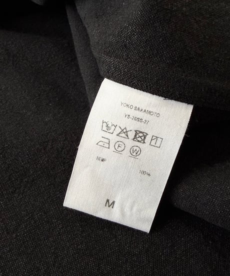 【26SS】 YOKO SAKAMOTO / WORK SHIRT -BLACK-