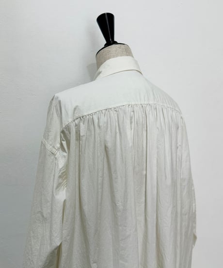 【26SS】 YOKO SAKAMOTO / SHIRT DRESS -WHITE-