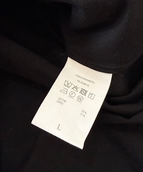 【26SS】 YOKO SAKAMOTO / REGULAR COLLAR SHIRT -BLACK-