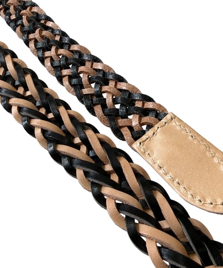【26SS】 Urig / LEATHER LONG MESH BELT -COMBI-