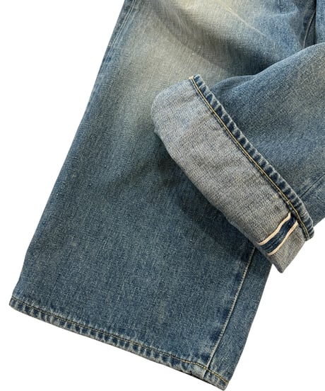 【26SS】 YOKO SAKAMOTO / 5POCKET BAGGY PANTS "USED FADE" -FADE INDIGO-