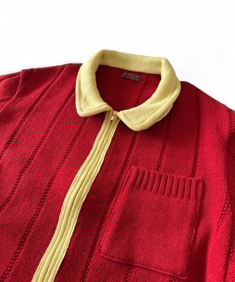 25AW】 obafer / WOOL ZIP JACKET -RED- | YURAGI