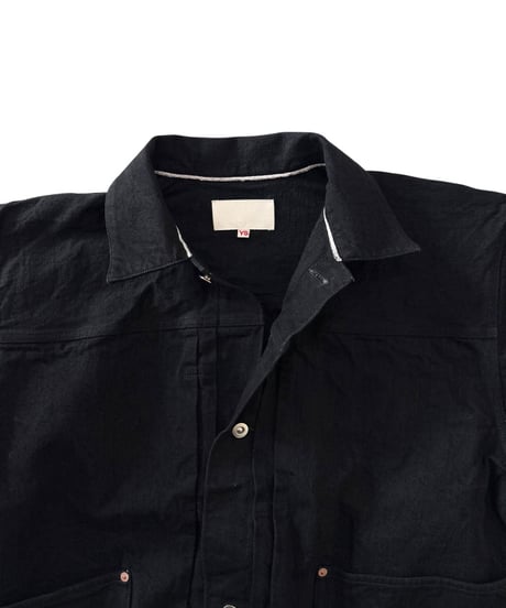 【26SS】 YOKO SAKAMOTO / PLEATS JACKET "ONE WASH" -BLACK-