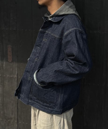 【26SS】 YOKO SAKAMOTO / PLEATS JACKET "ONE WASH" -INDIGO-