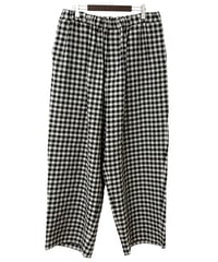 【26SS】 YOKO SAKAMOTO / BAGGY EASY PANTS -GINGHAM-