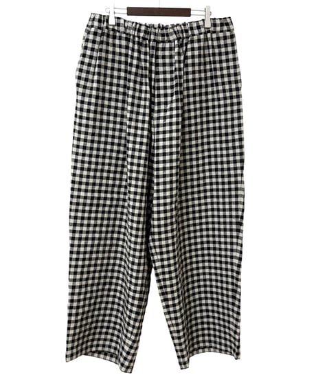 【26SS】 YOKO SAKAMOTO / BAGGY EASY PANTS -GINGHAM-