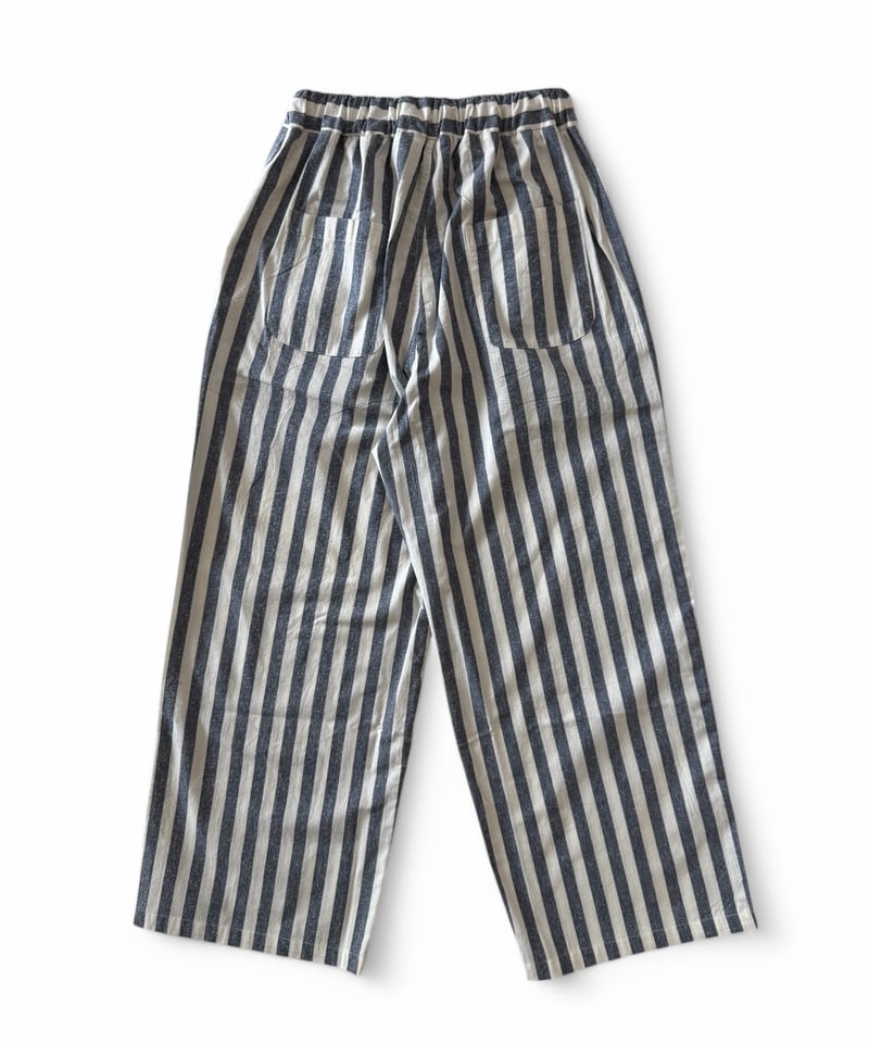 残り1点】Urig / STRIPE RELAX EASY PANTS -BLUE STRI